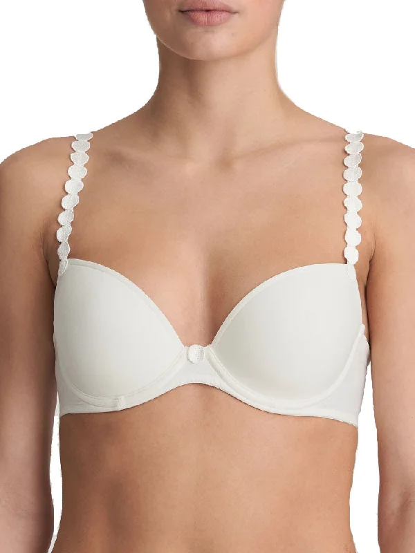 Tom Padded Plunge Bra - Natural