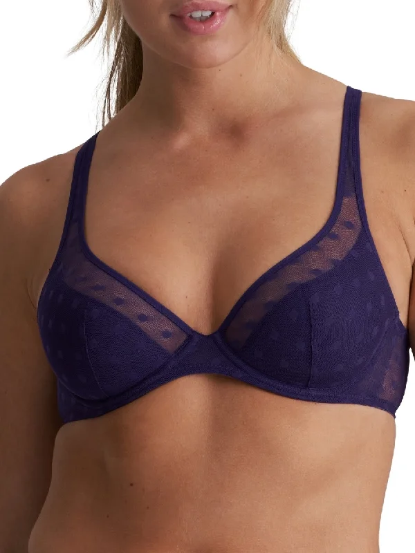 Tulio Half Padded Plunge Bra - Majestic Purple