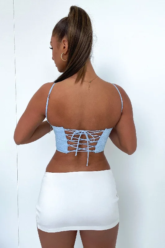 Marko Lace Corset - Baby Blue