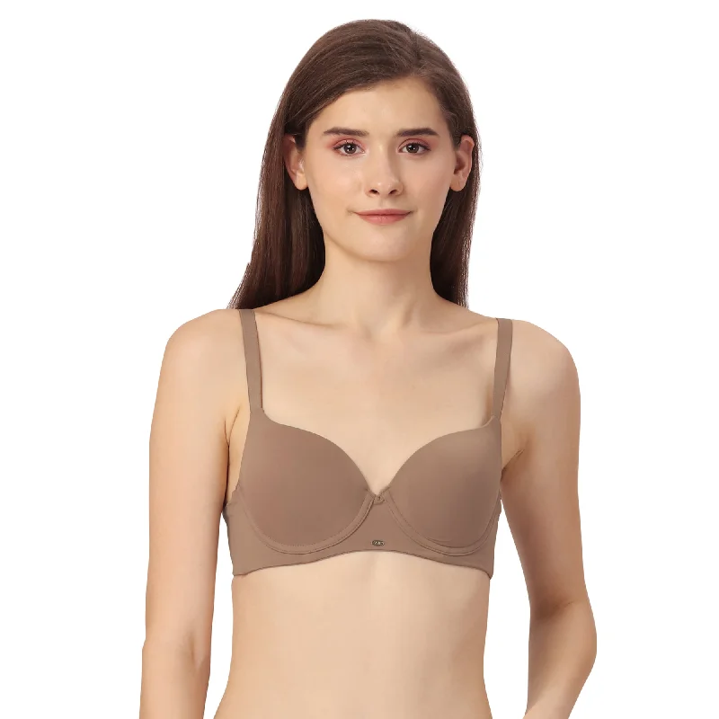 Medium Coverage Padded Wired T-shirt Bra-CB-135