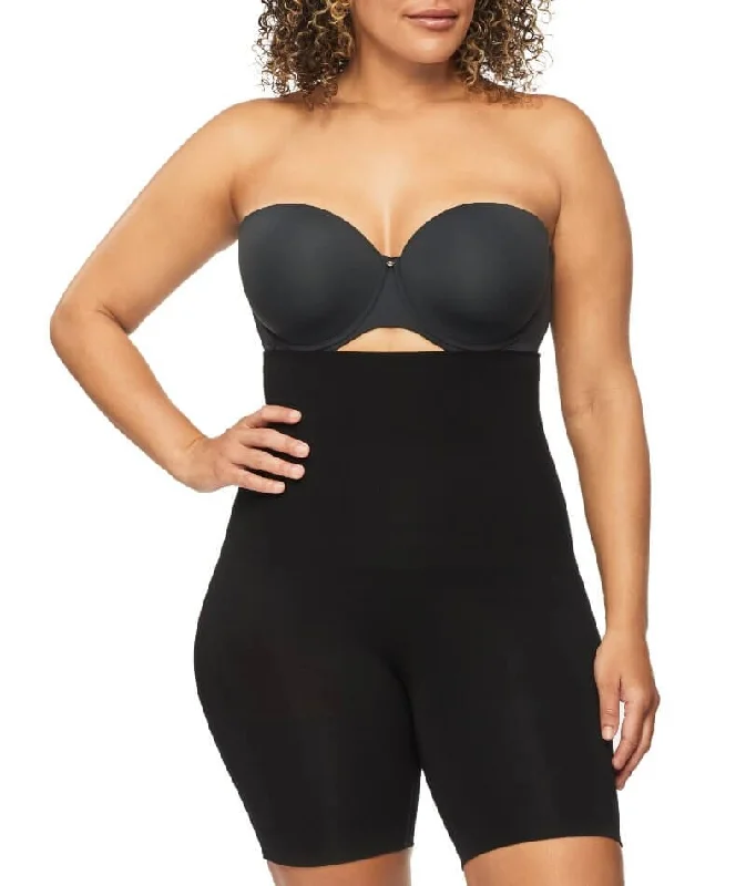 Nancy Ganz Bamboo Essentials High Waisted Thigh Shaper Short - Black