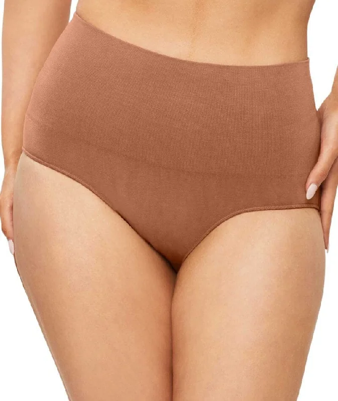 Nancy Ganz Bamboo Essentials Waisted Brief - Cocoa