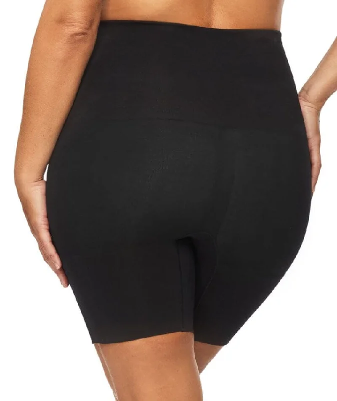 Nancy Ganz Bamboo Essentials Waisted Thigh Shaper Short - Black