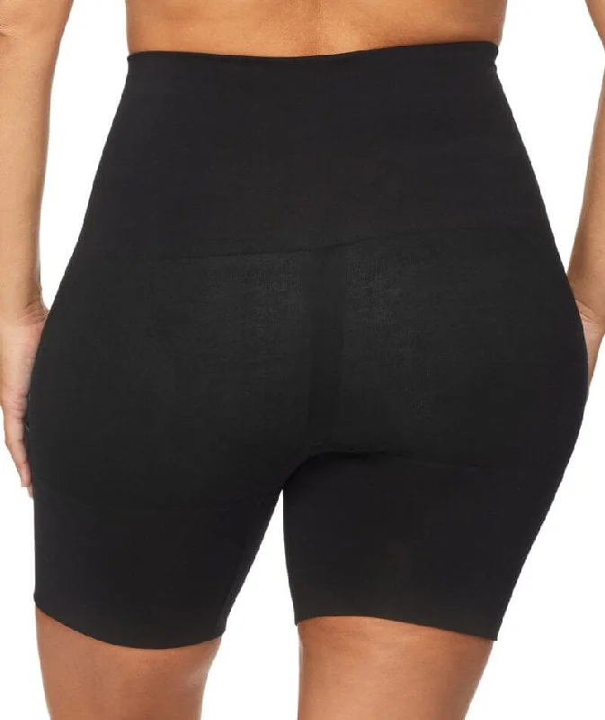 Nancy Ganz Bamboo Essentials Waisted Thigh Shaper Short - Black