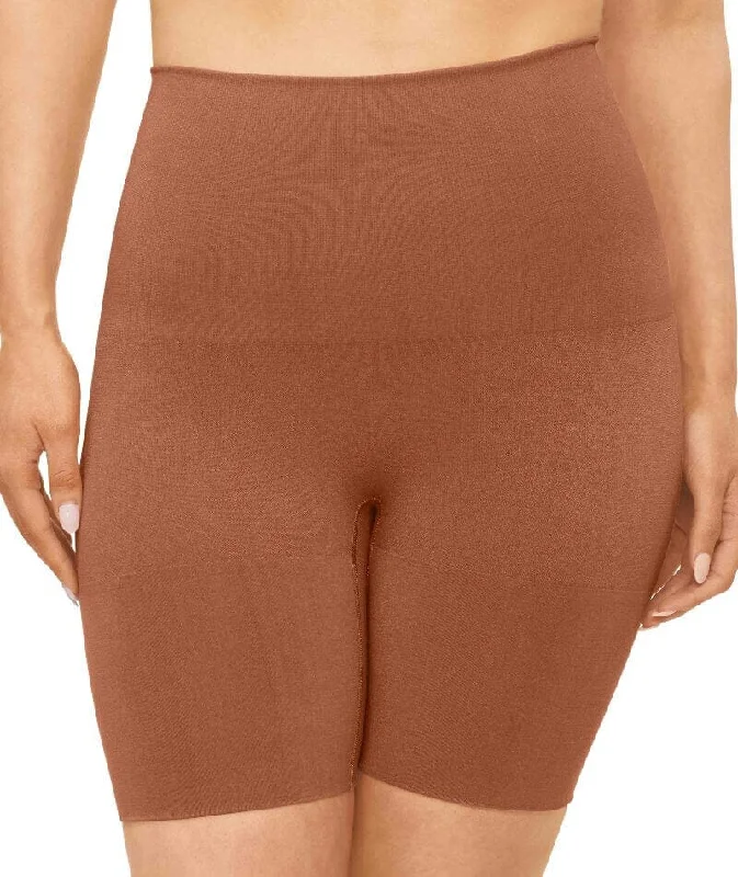 Nancy Ganz Bamboo Essentials Waisted Thigh Shaper Short - Cocoa