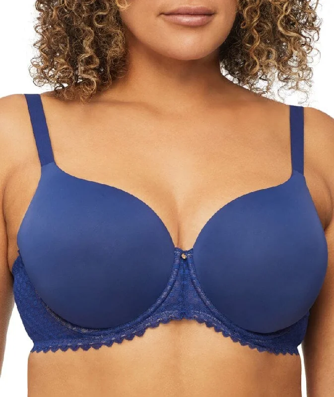 Nancy Ganz Revive Ava Lace Full Coverage Contour Bra - Blue Depths