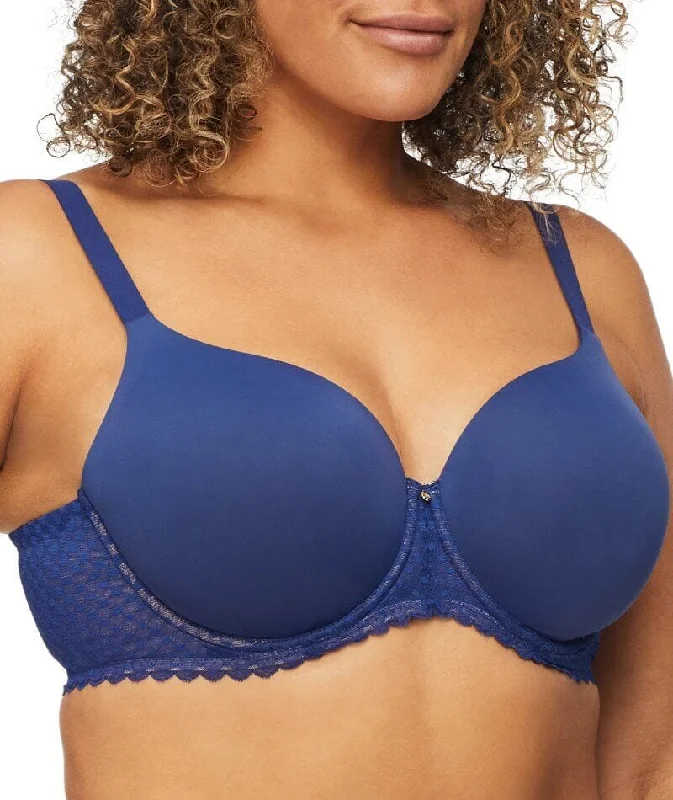 Nancy Ganz Revive Ava Lace Full Coverage Contour Bra - Blue Depths