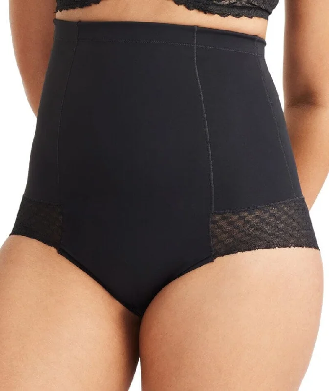 Nancy Ganz Revive Lace High Waisted Brief - Black