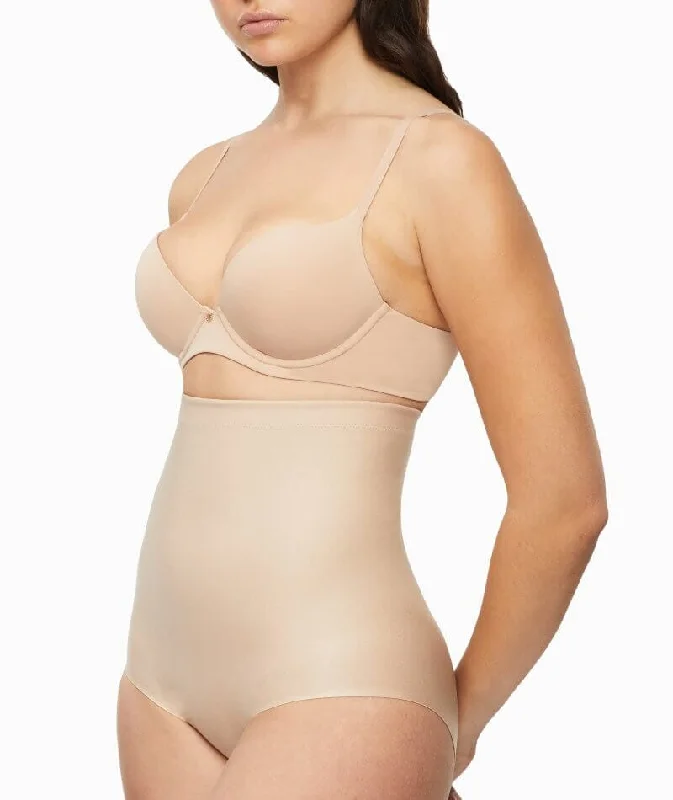 Nancy Ganz X-Factor High Waisted Brief - Warm Taupe