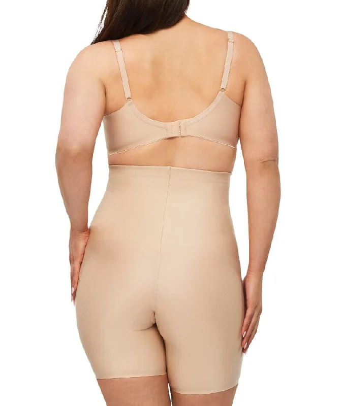 Nancy Ganz X-Factor High Waisted Thigh Shaper Short - Warm Taupe