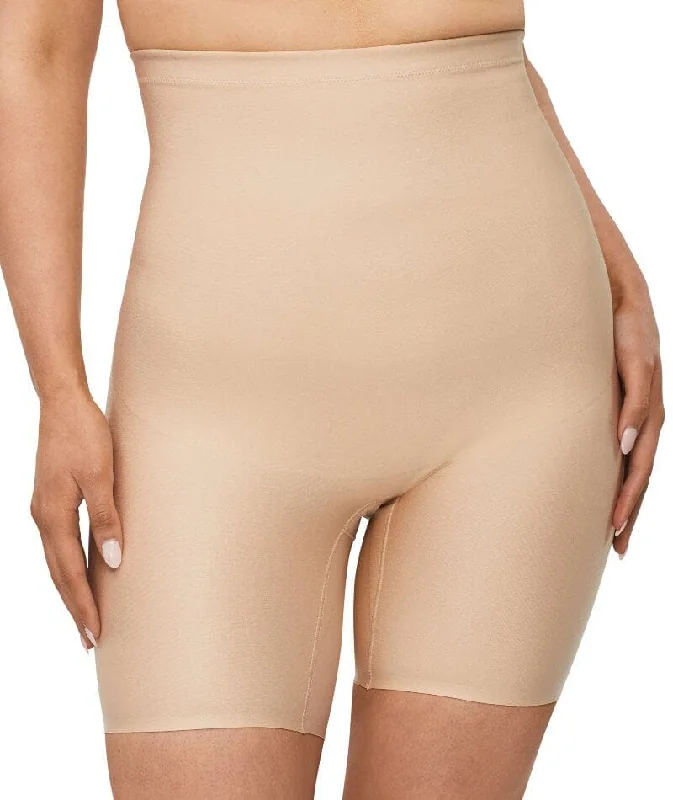 Nancy Ganz X-Factor High Waisted Thigh Shaper Short - Warm Taupe