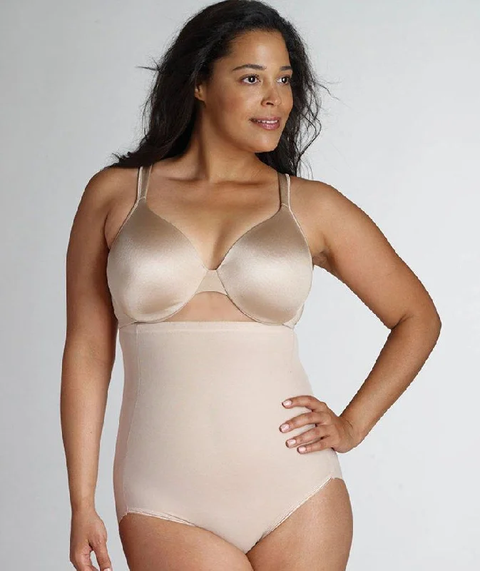 Naomi & Nicole Unbelievable Comfort Plus High Waist Brief - Nude