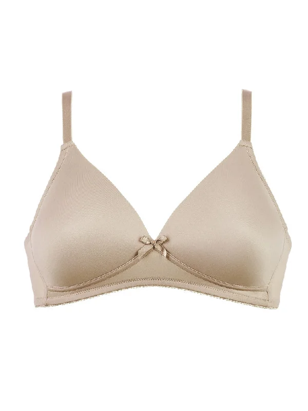 Moulded Soft Cup Bra - Light Beige