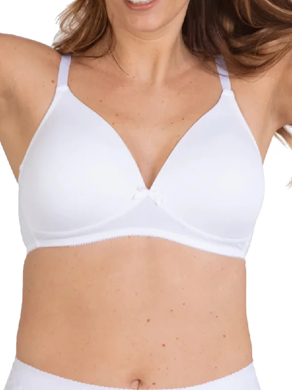 Moulded Soft Cup Bra - White