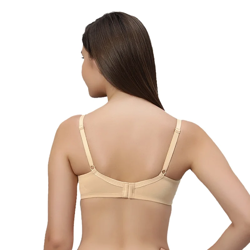 Non Padded Non Wired Medium Coverage Cotton Spandex Bra CB-340