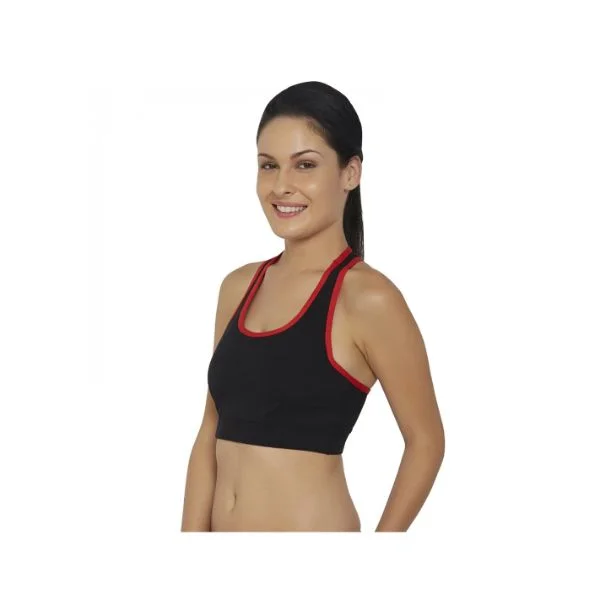 Non Padded Non Wired Organic Cotton Spandex Sports Bra SM-2