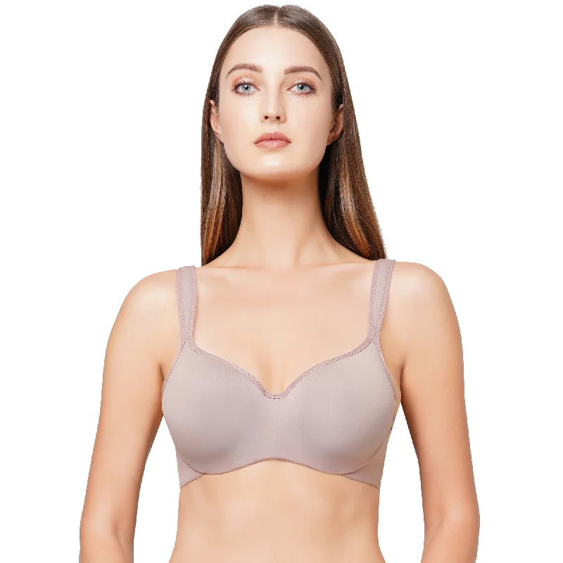 Padded Wired Full Coverage Seamless Cups Sweetheart Neckline Bra-CB-130