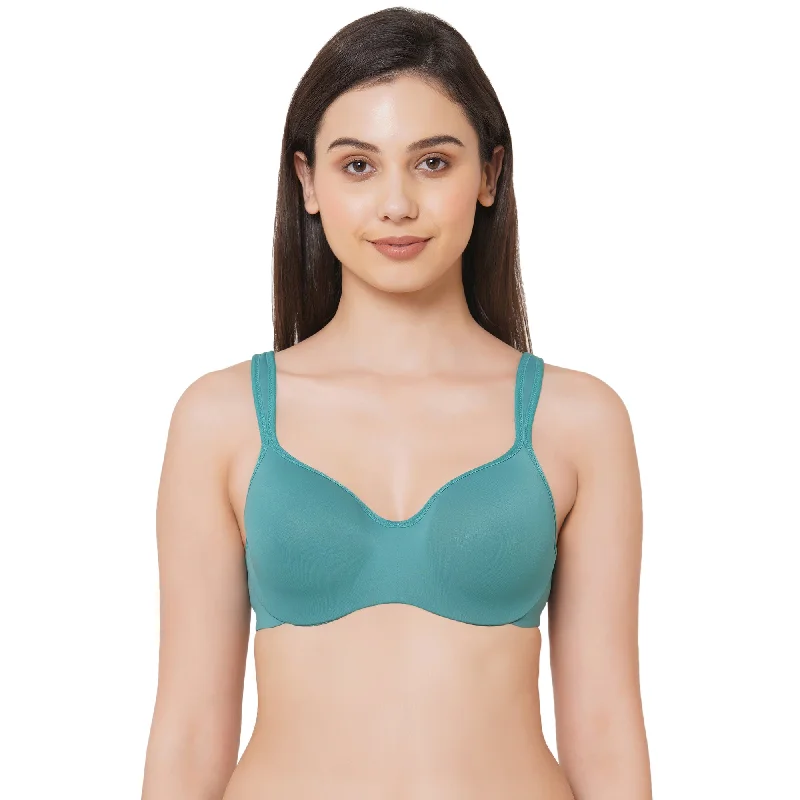 Padded Wired Full Coverage Seamless Cups Sweetheart Neckline Bra-CB-130