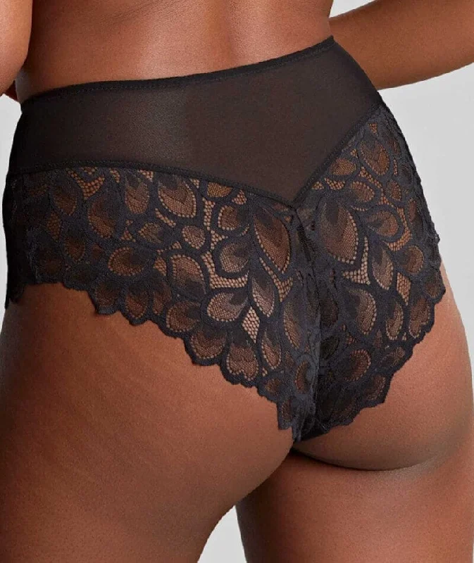 Panache Allure Deep Brief - Black / Latte