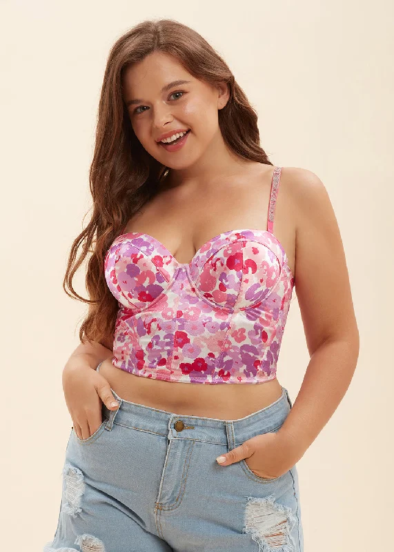 PANDORA Sexy Printed Corset Long Bra