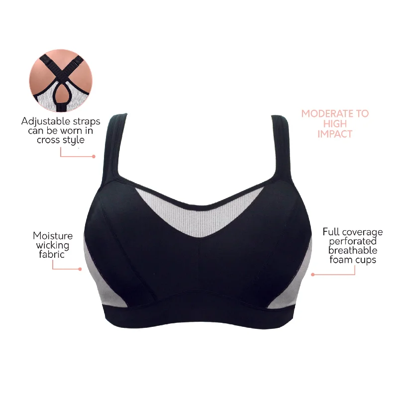 Parfait Active Sports Bra - Black - P5541