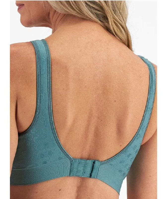 Playtex Comfort Revolution Contour Dot Wire-free Bra - Gem Green