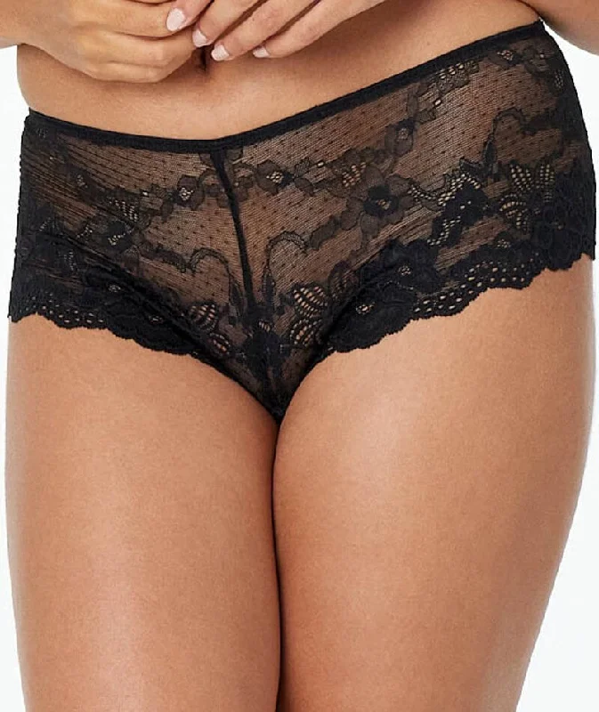 Pleasure State My Fit Lace Brazilian Brief - Black