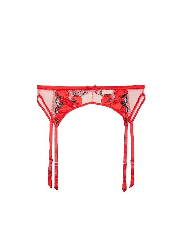 Pomodoro Embroidery Garter Belt