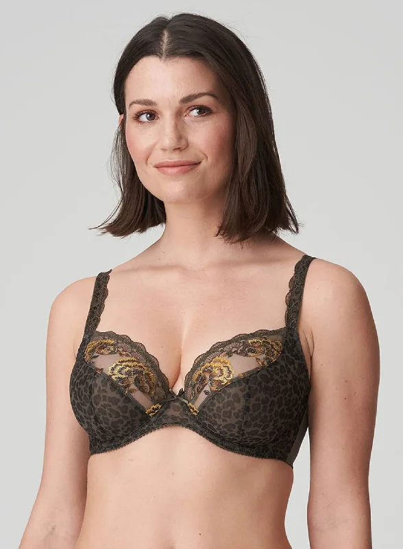 PrimaDonna: Palace Garden Deep Plunge Balcony Bra Reptile