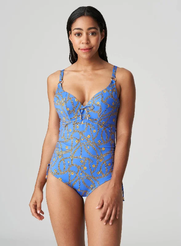 PrimaDonna Swimwear: Olbia Plunge Swimsuit Electric Blue