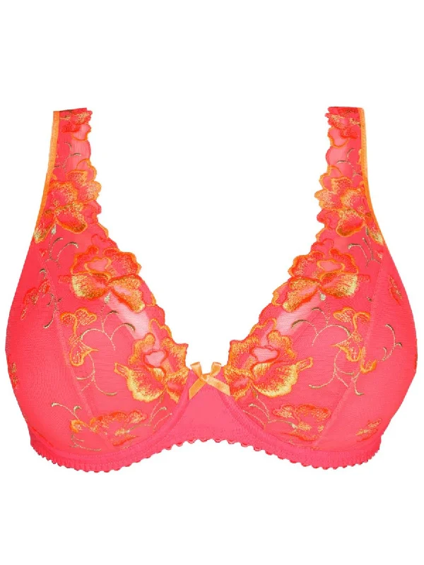 Devdaha Half Padded Plunge Bra - Tropicana