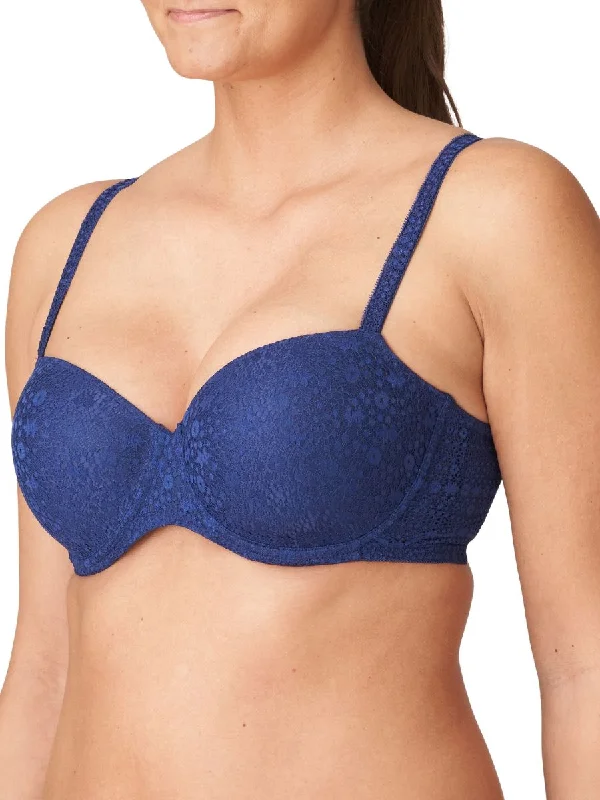 Epirus Padded Balcony Bra - Royal