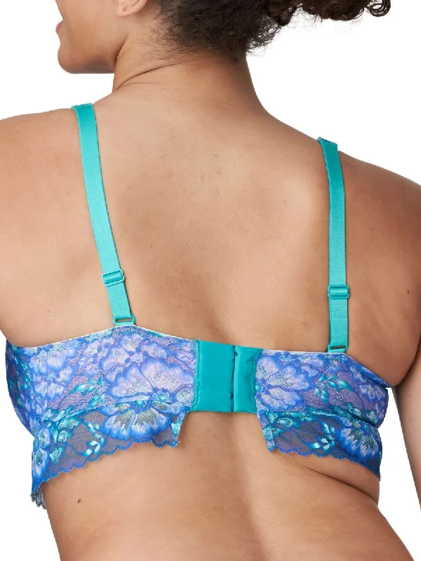 Morro Bay Half Padded Plunge Bra - Mermaid Blue