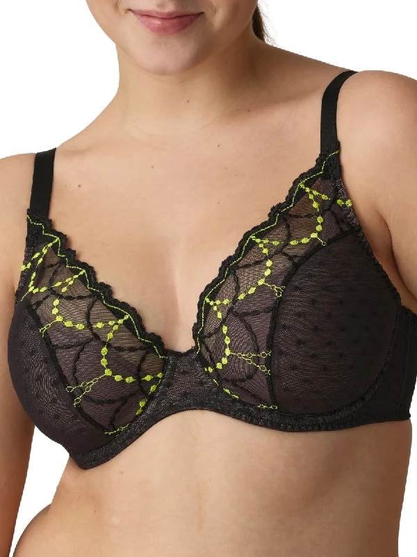 Tepito Half Padded Plunge Bra - Dark Glow