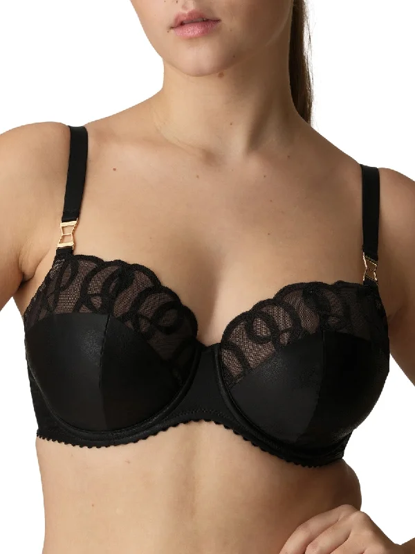 Vallarta Padded Balcony Bra - Black