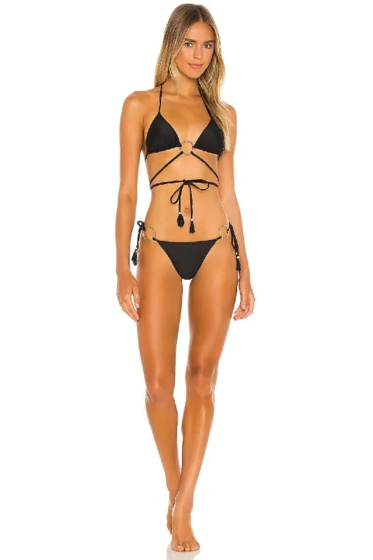 Rings Bikini in Black