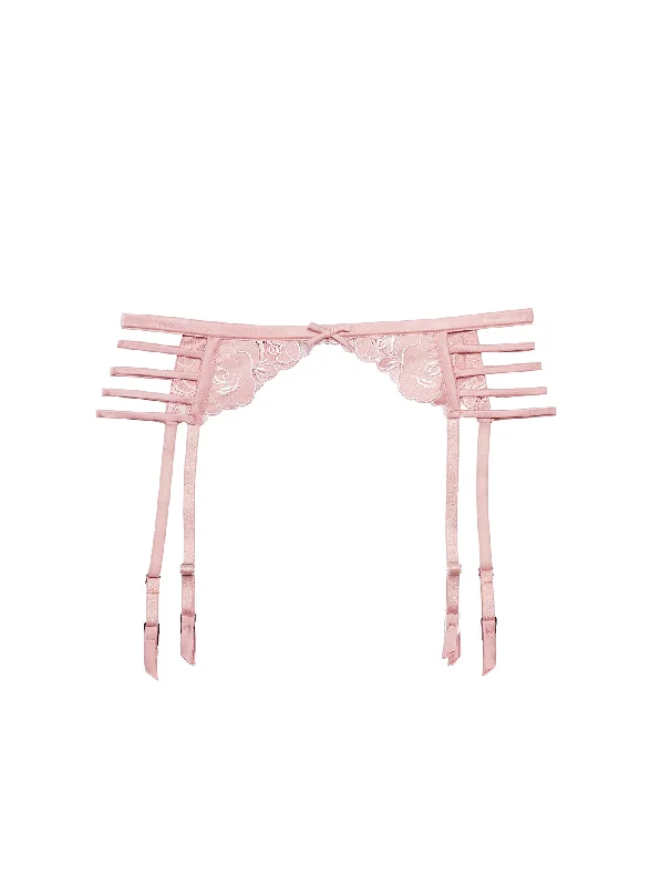 Rose Logo Embroidery Garter Belt