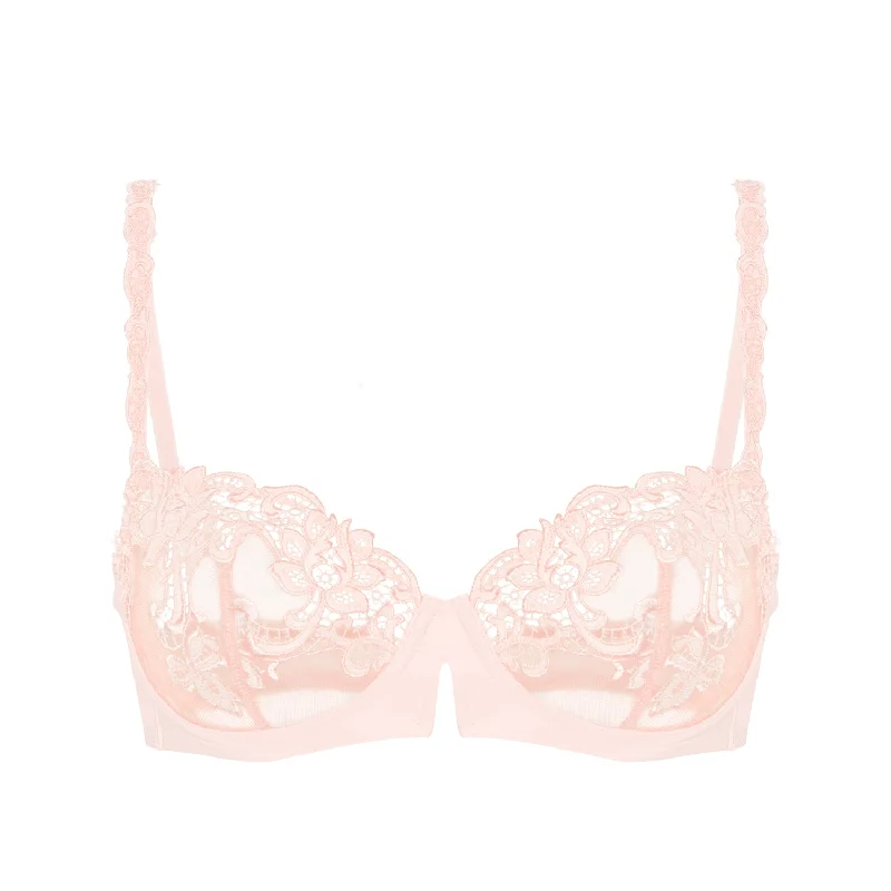 Saga Pink Nude Half Cup Bra