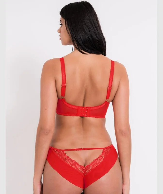 Scantilly Fascinate Brazilian Brief - Poppy Red