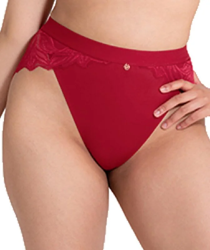 Scantilly Indulgence High Waist Brief - Red