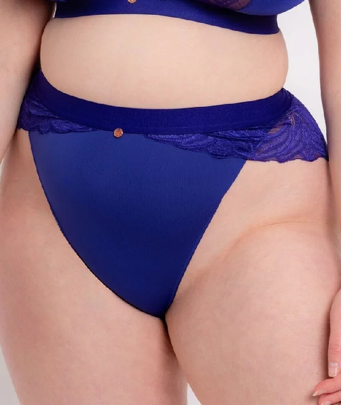 Scantilly Indulgence High Waist Brief - Ultraviolet Blue