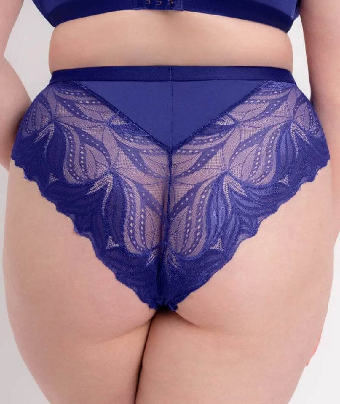 Scantilly Indulgence High Waist Brief - Ultraviolet Blue