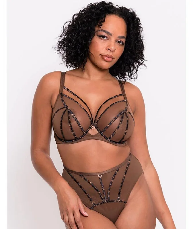 Scantilly Senses High Waist Brief - Leopard Brown