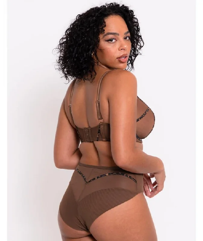 Scantilly Senses High Waist Brief - Leopard Brown