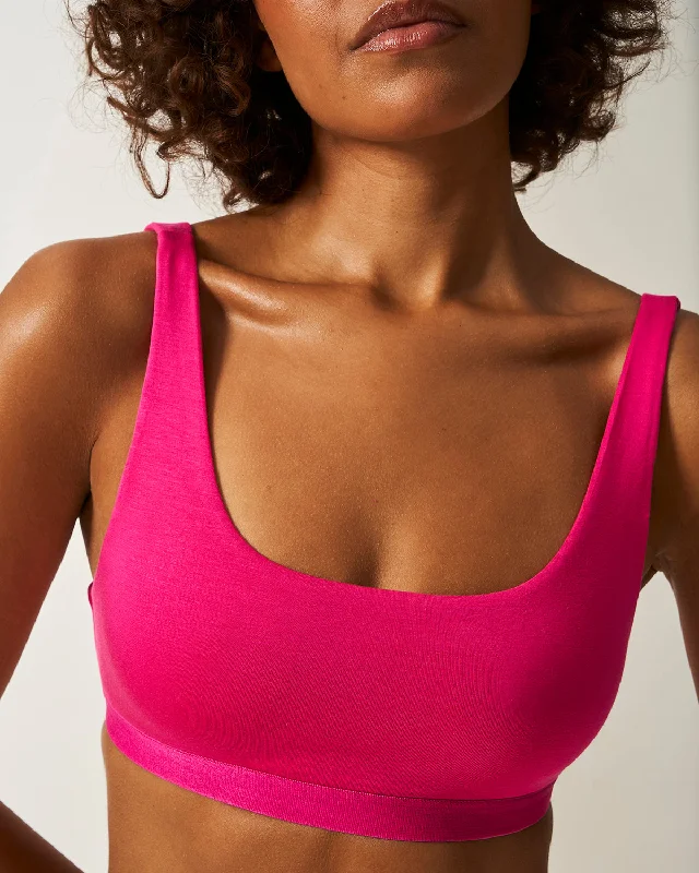 Soft Scoop Bra - Raspberry