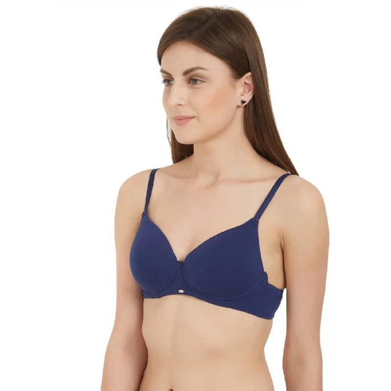 Semi/Medium Coverage Padded Non Wired T-shirt Bra-CB-123