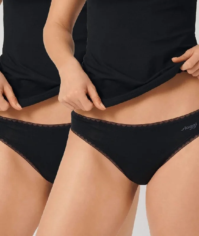 Sloggi Go Brazilian 2 Pack - Black