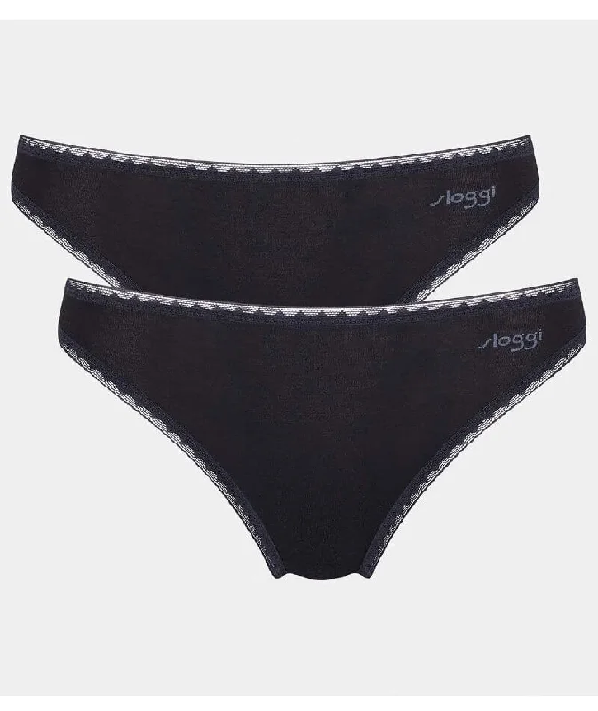 Sloggi Go Tai 2 Pack Brief - Black