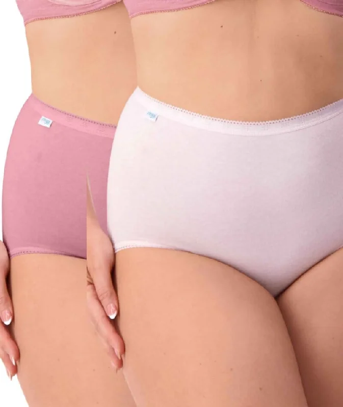 Sloggi Maxi Brief 2 Pack - Rose/Rosebloom