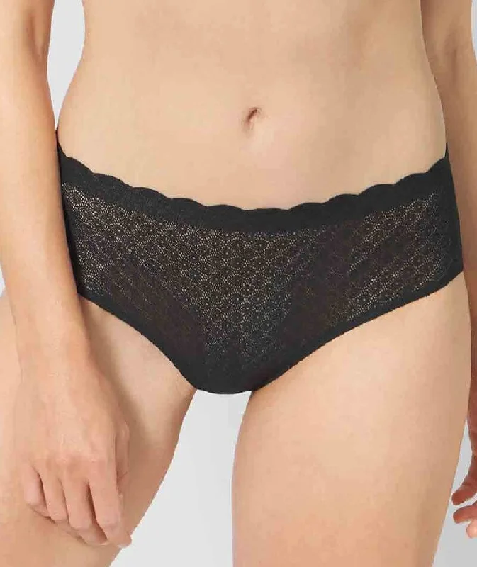 Sloggi ZERO Feel Lace High Waist Brief - Black